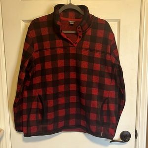 Buffalo plaid, size XL woman’s pullover. Eddie Bauer